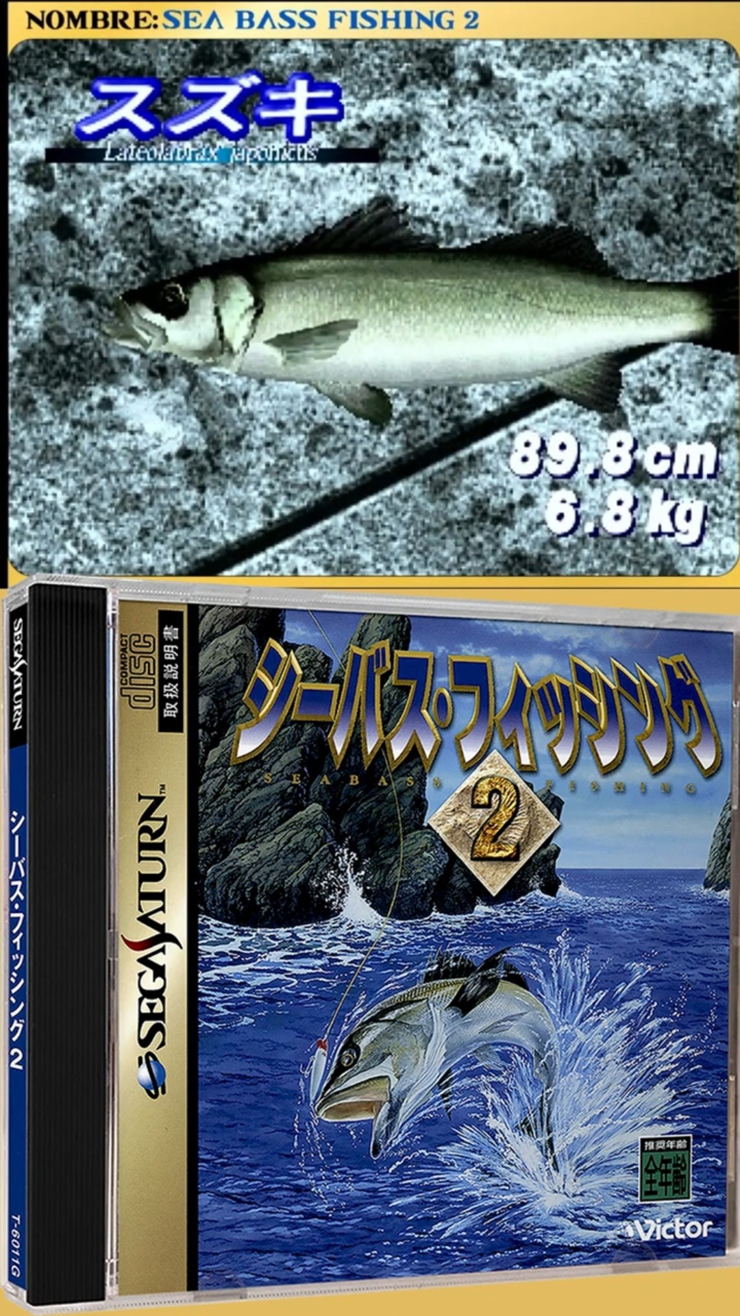 SeaBass #Fishing #Sega #SegaSaturn #retrogaming #retro #games
