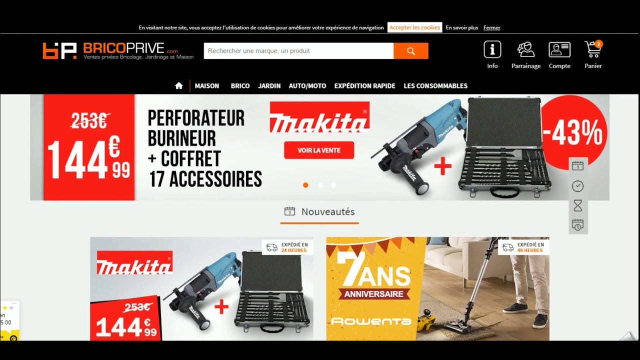 Code promo Bricoprive vérifié en vidéo