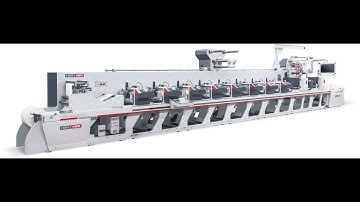 HSR-340 incline flexographic printing machine ( steeve type)