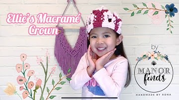 How to make a macramé crown