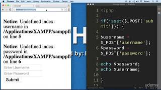 2 Extracting Information from form - HOW TO USE FORM DATA IN PHP - PHP COURSE FOR BEGINNERS CMS PROJ