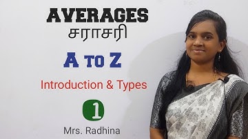 Averages | A to Z | Part - 1 | Introduction & Types by Radhina C