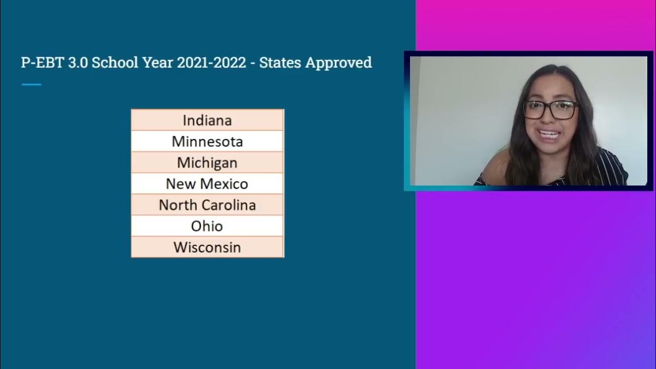 P EBT IN 2022 STATES APPROVED & Payout Dates for School Year 2021 22 + 375 Summer P EBT YouTube