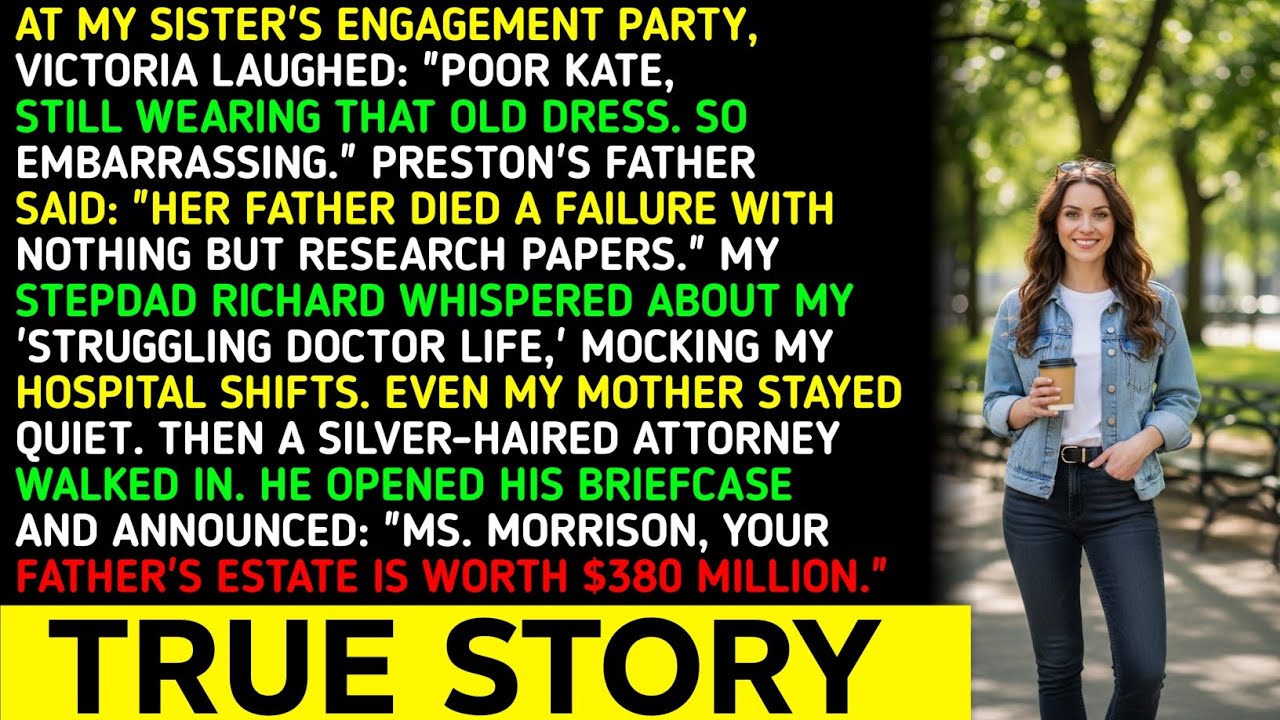 AT MY SISTER'S ENGAGEMENT PARTY, VICTORIA LAUGHED: 