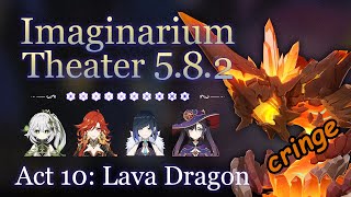 This boss is annoying. Lava Dragon Statue - Imaginarium Theater 5.8 F2P  #GenshinImpact