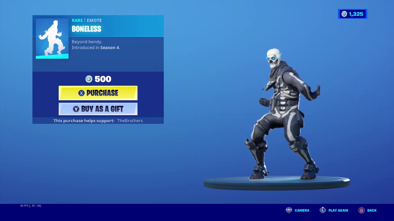 RARE BONELESS EMOTE BACK IN FORTNITE YouTube