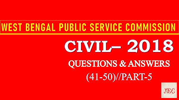 WBPSC Civil Engineering 2018 Questions and Answers of Part-5. WBPSC Questions Solve in Bangla