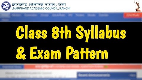 JAC Board Class 8th Syllabus & Pattern 2020-21 | Blueprint