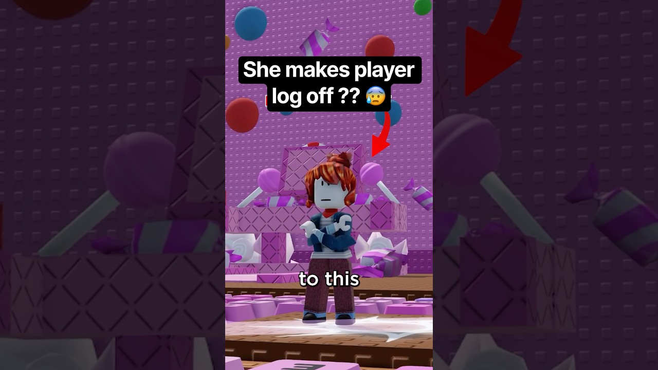 She makes player log off in +1 Speed Keyboard Escape ? 😰 #roblox