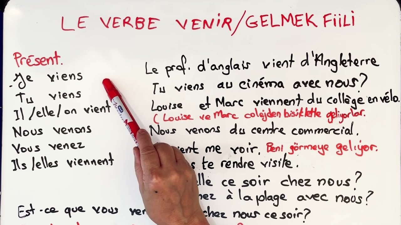Fransızca Dersler - Le Verbe Venir (Gelmek Fiili)
