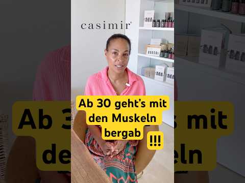 Muskelmasse ab 30 nimmt automatisch ab. Was du dagegen tun kannst und vor allem warum du es solltest