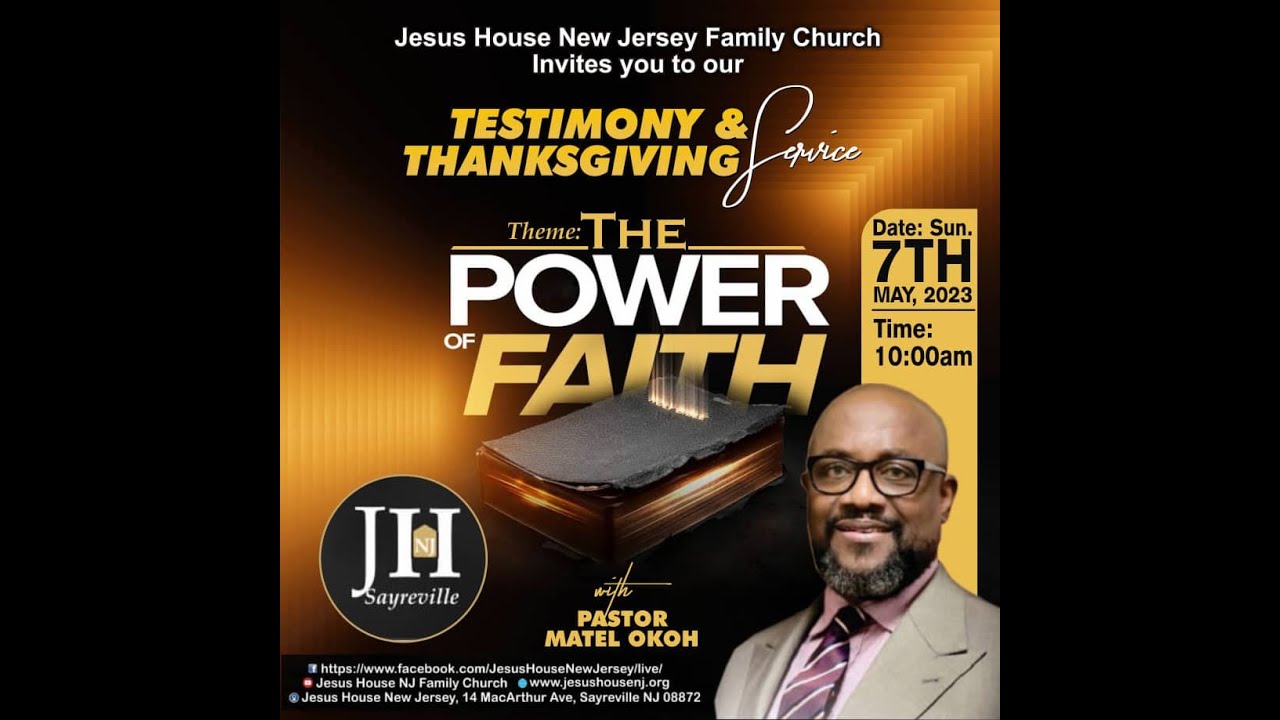 RCCG Jesus House NJ Family ChurchThe Power of FaithPastor Matel