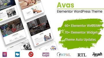 Avas - Elementor WordPress Theme Free Download