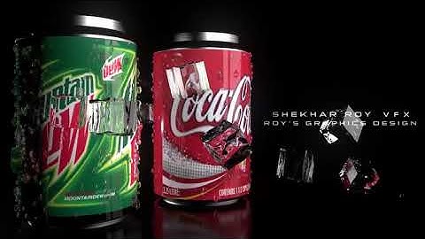CocaCola & MountainDue Product Adv Commercial DEMO | Cinema4D , After effects Motion Graphics