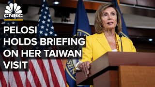 House Speaker Pelosi and the delegation that traveled to Taiwan hold a briefing — 8/10/22