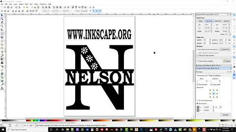 Using Inkscape to add a custom name to the scroll saw Wall Initial patterns.
