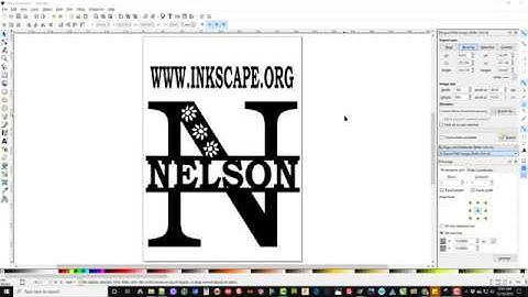 Using Inkscape to add a custom name to the scroll saw Wall Initial patterns.