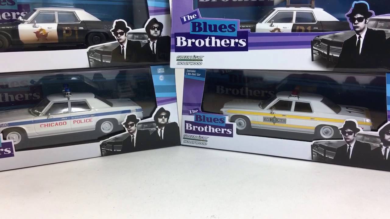 グリーンライト　1/43 ブルース・ブラザーズ ダッジ モナコ グリーンライト 1974 ダッジ モナコ ブルースモービル w/ サイレン