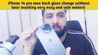 iPhone 14 pro max back glass change without laser very easy safe matard ❤💚💜