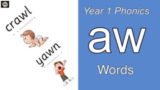 Year 1 Phonics Phase 5 - ‘aw’ Words