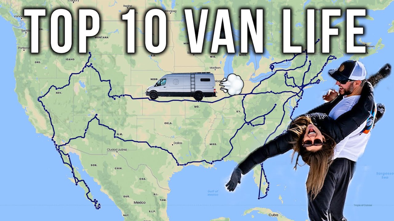 TOP 10 ROAD TRIP DESTINATIONS FOR VAN LIFE (in North America) YouTube