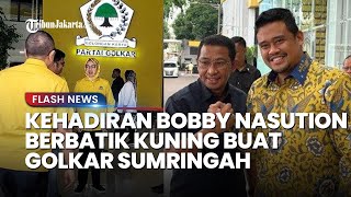 Kehadiran Bobby Nasution di Markas Golkar Berbatik Kuning, Bikin Ketua DPP Golkar Senyum Sumringah