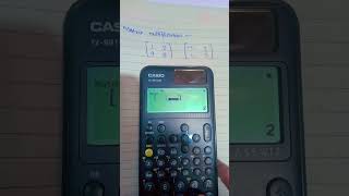 how to find matrix multiplication from calculator/ casio fx-991cw #calculator
