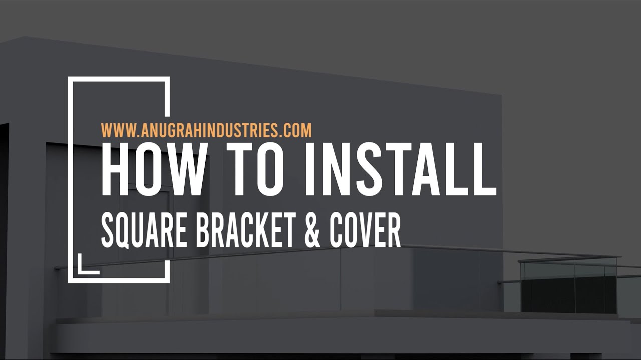 How to install: Square Bracket & Cover | 50X50 Square Handrail ...
