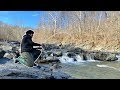 YOU WON'T BELIEVE WHAT I CAUGHT from this FREEZING RIVER!!! (Surprising)