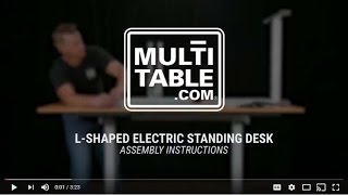 multitable l shaped standing desk easy assembly