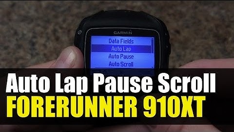 Garmin Forerunner 910 - How to Setup Auto Lap - Auto Pause - Auto Scroll