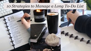 10 Strategies to Manage a Long ToDo List