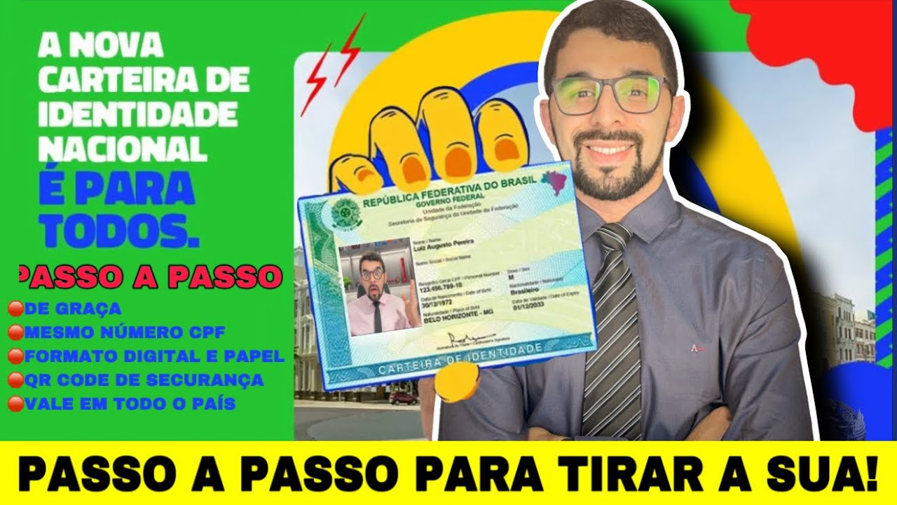 PASSO A PASSO: COMO TIRAR NOVA CARTEIRA DE IDENTIDADE NACIONAL (CIN) - 2025!