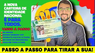 Passo A Passo Como Tirar Nova Carteira De Identidade Nacional cin  2025