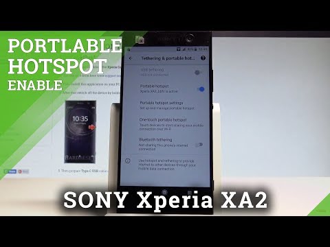 How to Enable Portable Hotspot in SONY Xperia XA2 - Wi-Fi Sharing |HardReset.Info