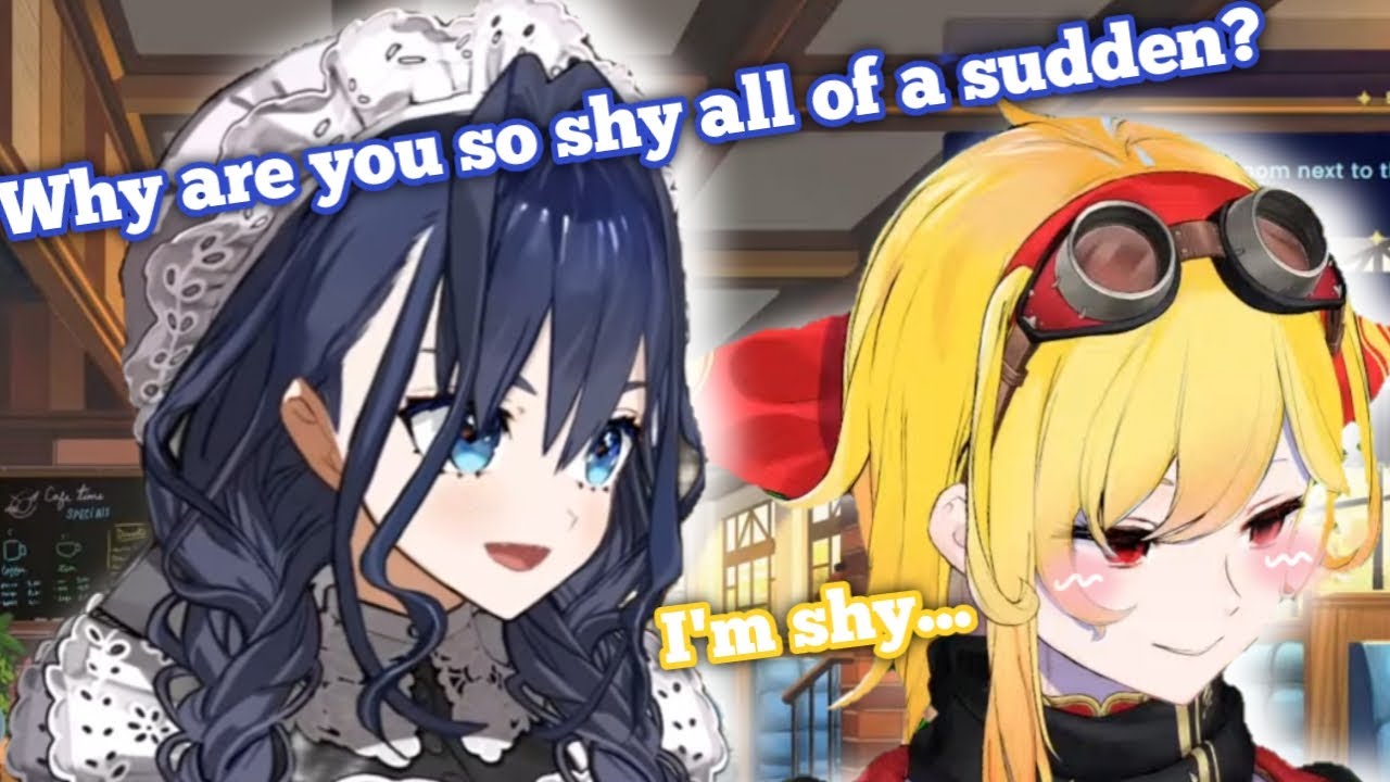 Kaela shy for the first TimeSmith collab interaction with Kronii
