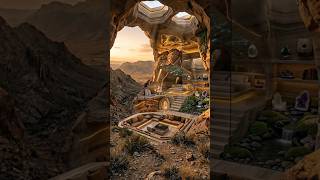 Rock House Build 🪨🏡 | From Empty Mountain to Luxury Stone Home | AI Timelapse #transformation