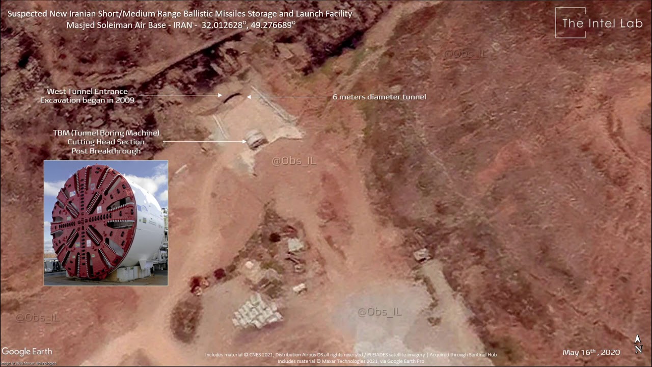 IRAN - New UG Missile Storage and Launch Facility in Construction near Masjed Soleiman Air Base