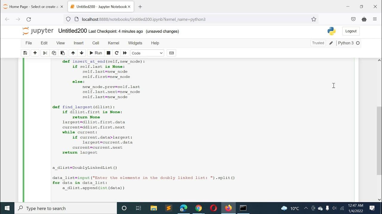 Python Program to Find the Largest Element in a Doubly Linked List ...