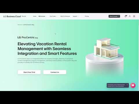 LG Business Cloud - Touring Portal