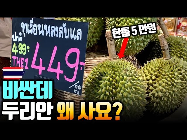 태국 사람들은 비싸도 산다 - 두리안 현지에선 얼마일까? | 재래시장에서 두리안 사먹기 - Youtube