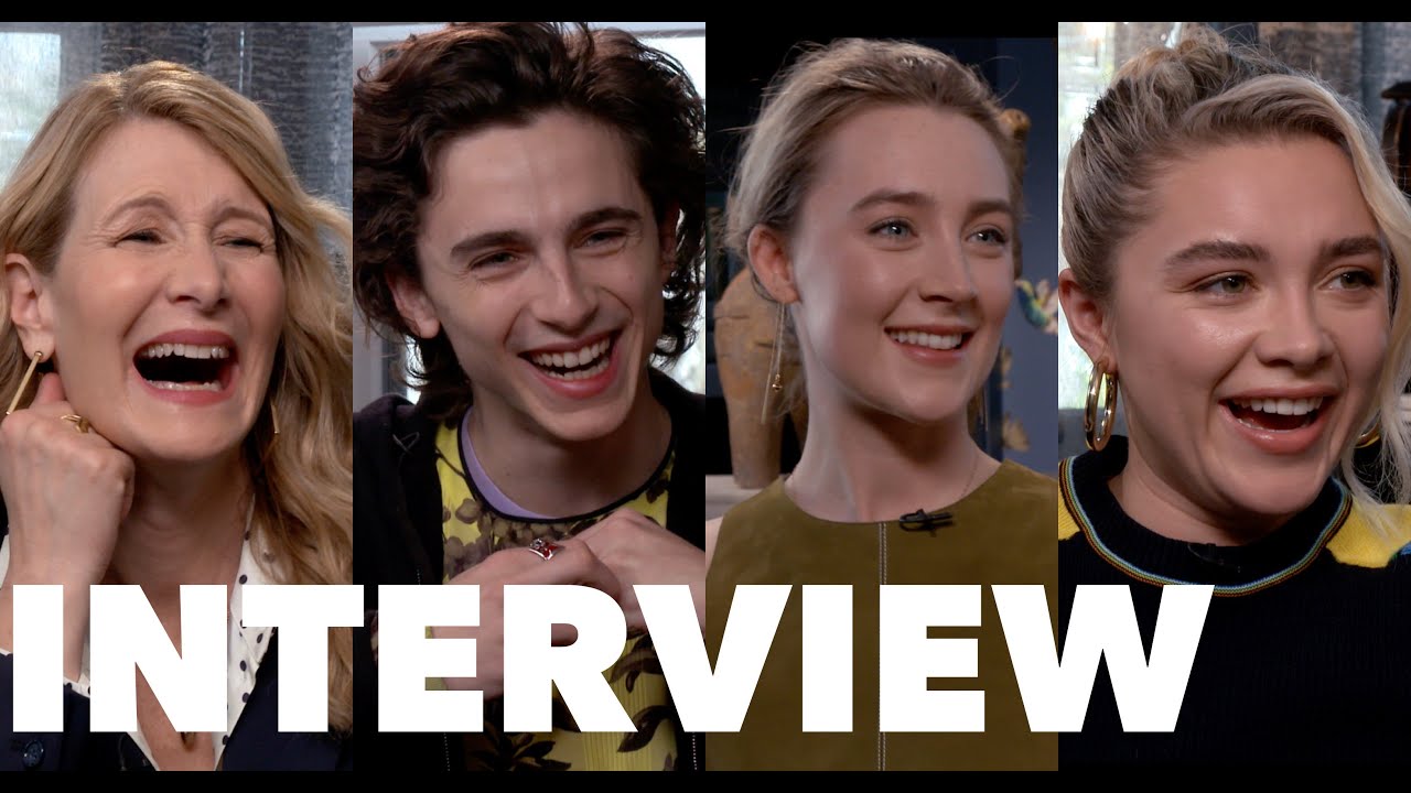 ⁣LITTLE WOMEN Fun Interviews: Saoirse Ronan, Timothee Chalamet, Florence Pugh, Laura Dern, Gerwig