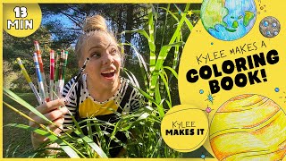 Kylee Makes a Coloring Book! Learn & Practice Coloring the Planets in a Solar System Coloring Book!