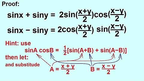 PreCalculus - Trigonometry: Trig Identities (37 of 57) Sum to Product Formula 1