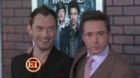 ET Sherlock Holmes premiere - Robert Downey Jr, Jude Law, McAdams, Ritchie, Silver