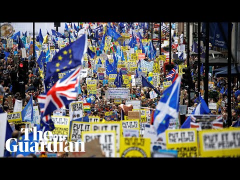 Brexit: Thousands attend people’s vote march in London – watch live