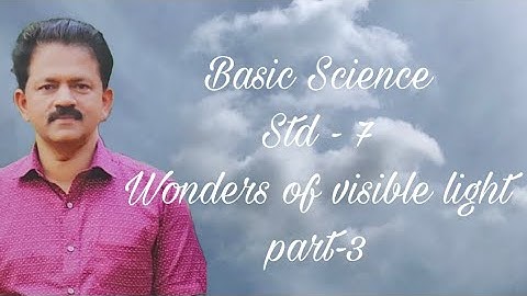 Basic Science, Std7, Unit 2,Part 3, wonders of visible light,English version