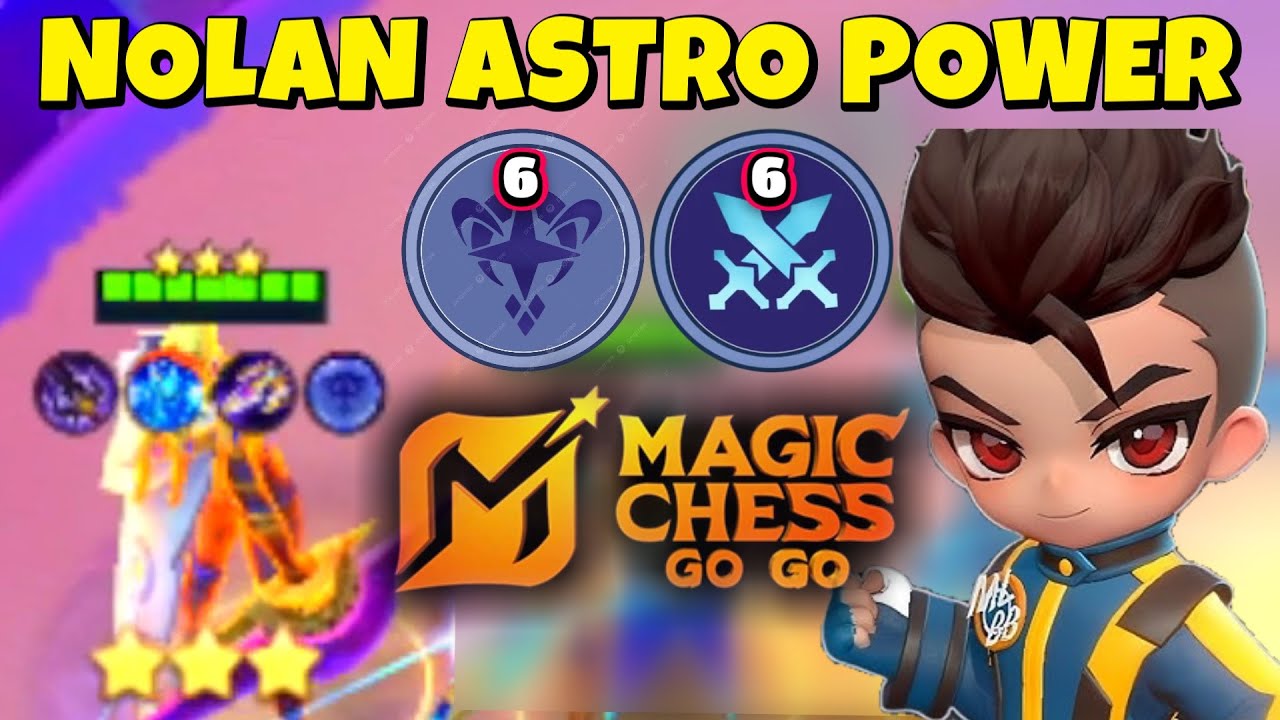 CARA BERMAIN ASTRO POWER MAGIC CHESS GOGO || NOLAN ASTRO DAMAGE NYA GAK NGOTAK !!!