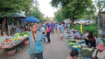 ตลาดนัดเช้า บ้านนาเจริญ ตำบลขามป้อม อำเภอเขมราฐ จังหวัดอุบลราชธานี