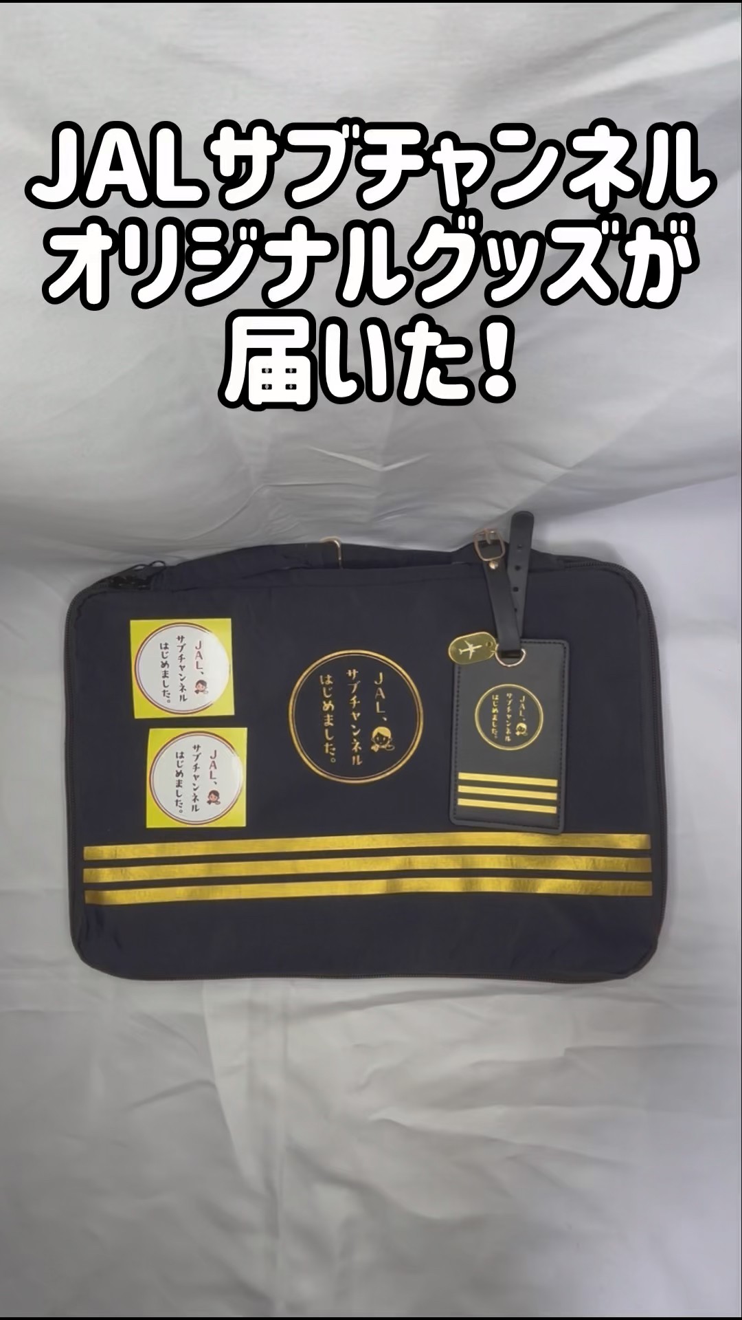 JAL サブチャンネル オリジナル衣装袋 新品未開封 JALサブチャングッズが届いた #JAL #サブチャンネル #オリジナルグッズ